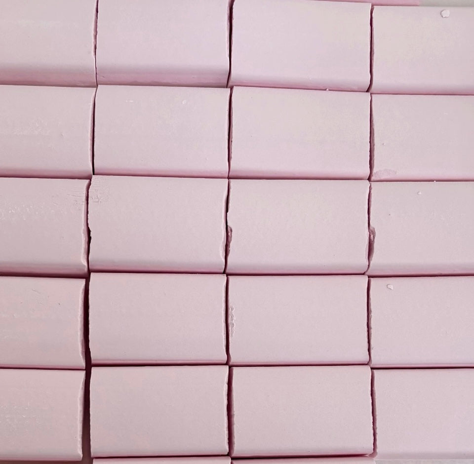 10 Strawberry Sherbet Blocks Retro Sweets