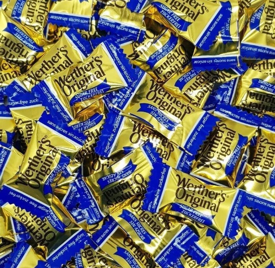 25 Werther's Original SUGAR FREE BUTTER CANDIES Boiled Sweets
