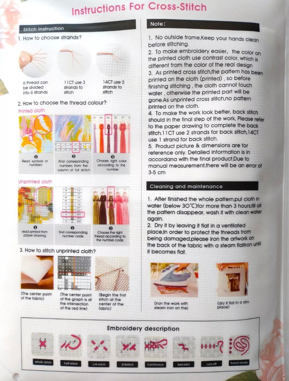 Angel Of Winter - Unprinted 14 Count Cross Stitch Kit - Aida Size 44 x 44cm