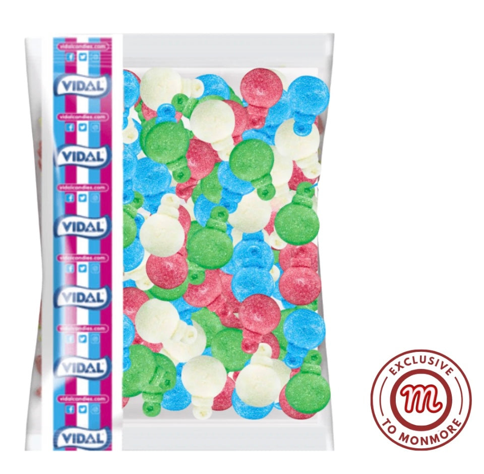 Vidal Gummy Sweets Festive Glitter Baubles 1kg