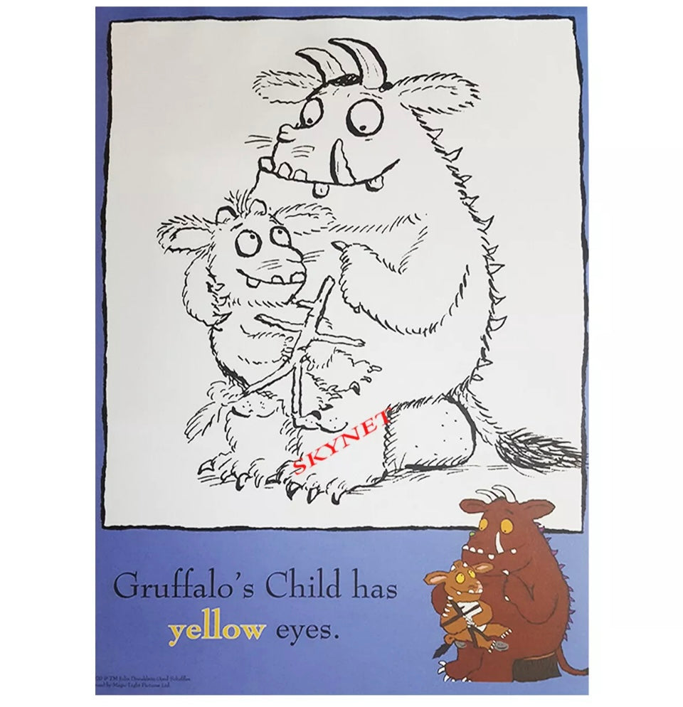 THE GRUFFALO - A4 Childrens COLOURING PAD FOR KIDS - PRE-SCHOOL