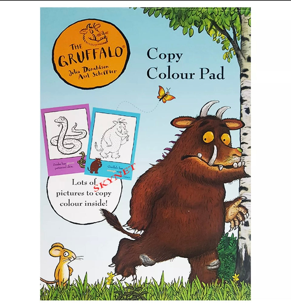 THE GRUFFALO - A4 Childrens COLOURING PAD FOR KIDS - PRE-SCHOOL