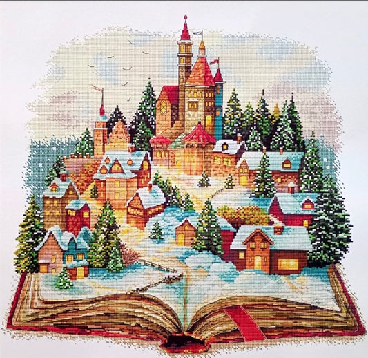 Magic Castle - Unprinted 14 Count Cross Stitch Kit - Aida Size 52 x 52cm