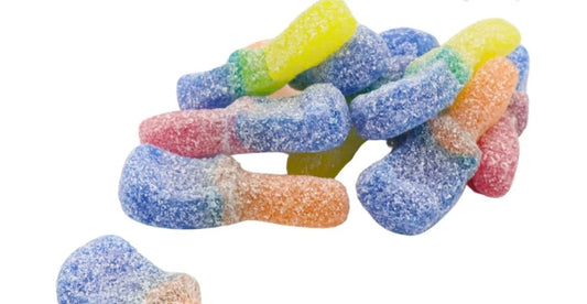 FIZZY TONGUE PAINTERS Sweets GUMMY Candy FRUIT PAINTBRUSH Painting Gummies JELLY 100g