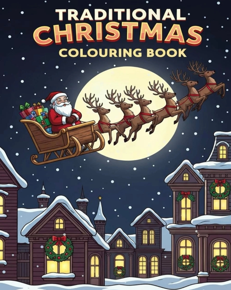 Traditional Christmas Colouring Book: Fun and Festive Holiday Colouring Pages
