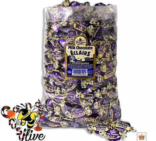Walkers Nonsuch Toffee Retro Sweets Pick N Mix Wrapped Candy Party Bag 50 chocolate eclairs