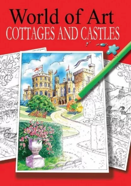 MIND RELAXING COLOURING BOOK cottages and castles