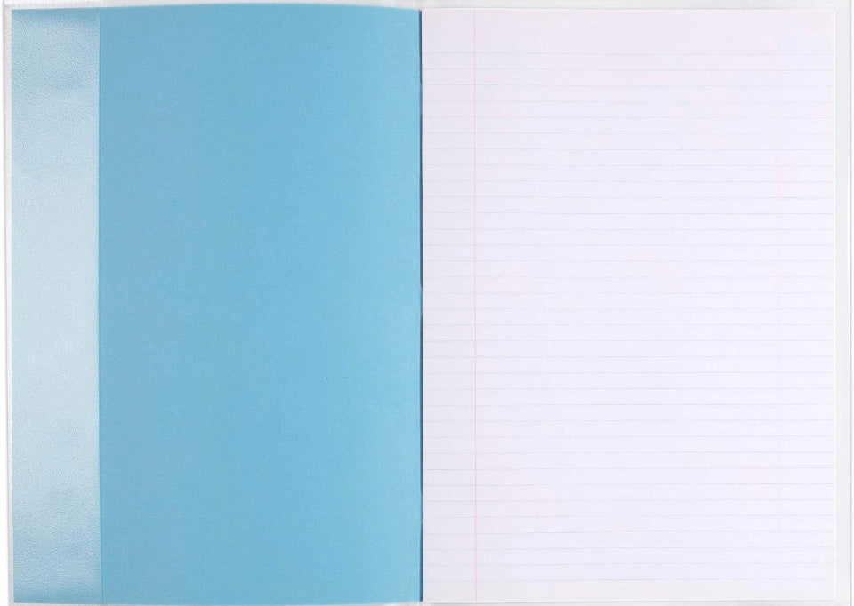 Exercise Book Covers A5 Plastic Clear School Notebook Protector Sleeve Pk of 3