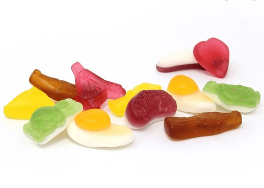 JELLY MIX Sweets GUMMY Candy JELLIES Gummies ASSORTED FRUITY Kingsway PICK N MIX 100g