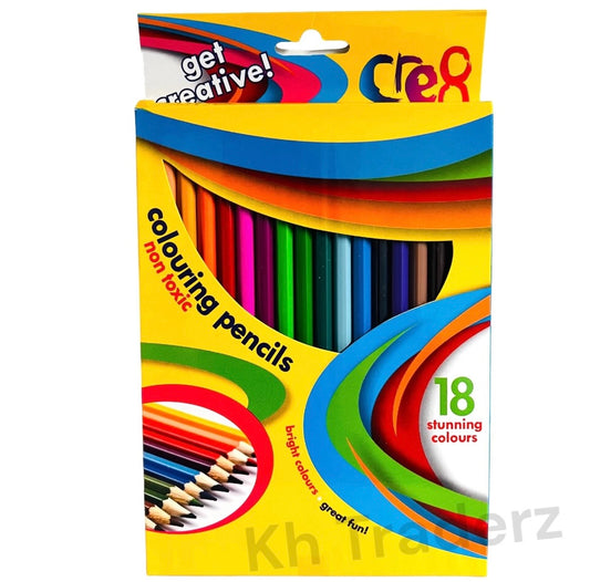 18 Colouring pencils