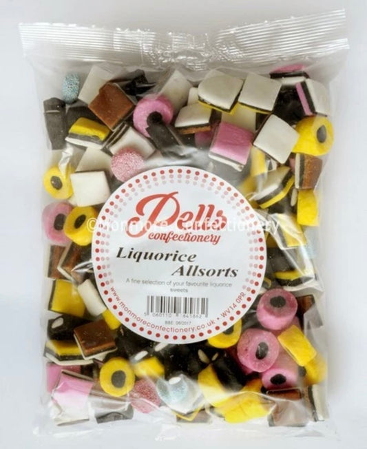 Pells Liquorice Allsorts Traditional Liquorice Selection Sweets 1kg