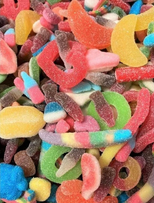 1kg Halal Fizzy Sweets Mix - Assortment Of Halal Suitable Fizzy Pick n Mix Candy