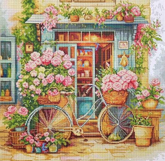 Florist - Unprinted 14 Count Cross Stitch Kit - Aida Size 44 x 44cm