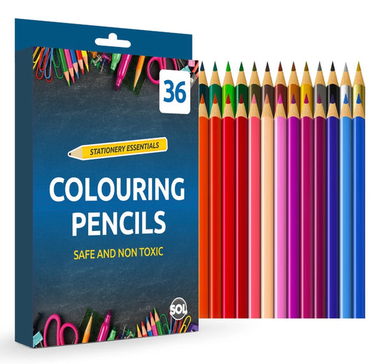 36 Premium Professional Colouring Pencils Set Colours Artist Therapy Kids Adults
