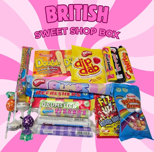 British Sweet Shop Box Retro Sweets Pick n Mix
