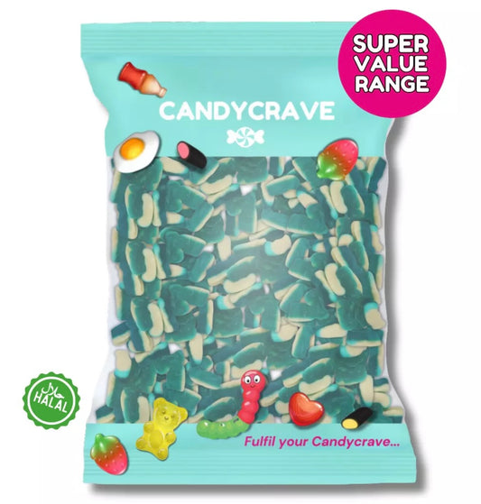 Candycrave Super Value Jelly Mini Dolphins Sweets Party Sweets 1kg Bag