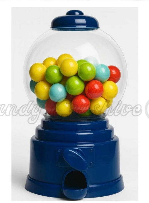 Gumball Vending Machine Gum Bubblegum Dispenser Blue - Bubble Gum Included