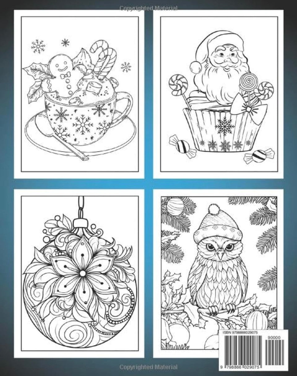 Christmas colouring book for adults. 50 easy, relaxing pictures