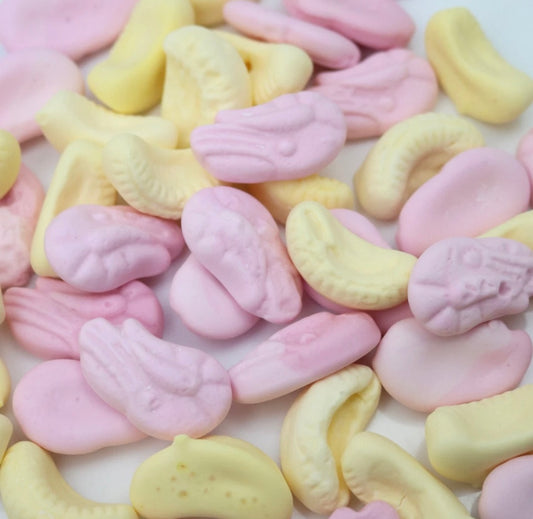 Retro Foam Sweets - Bumper Bananas and Shrimps 1kg Bag