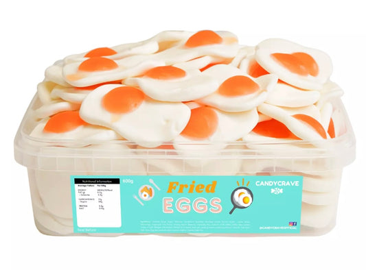 Candycrave Fried Eggs Gummy Jelly Party Sweets Tub 600g