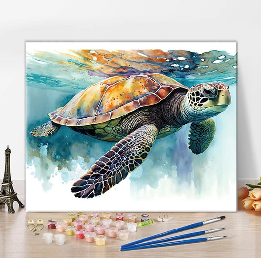 TISHIRON Sea Turtle Paint by Numbers