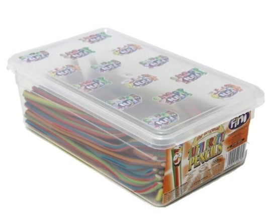 Fini Tutti Fruitti Pencils Sweets Full Tub 100 Pieces