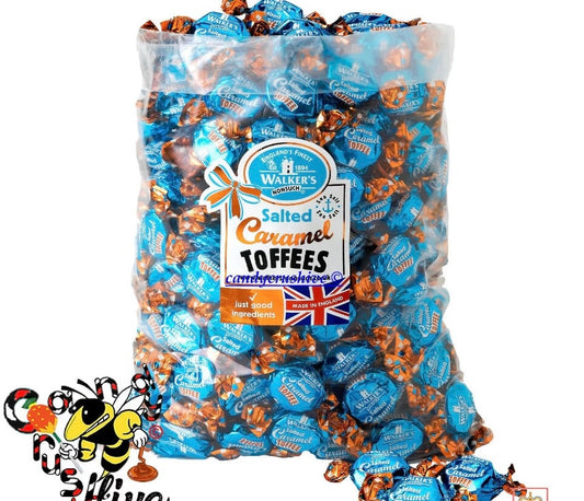 Walkers Nonsuch Toffee Retro Sweets Pick N Mix Wrapped Candy Party Bag- 50 salted caramels