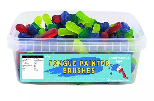 Candycrave Tongue Painter Bushes Gummy Jelly Party Sweets Tub 600g