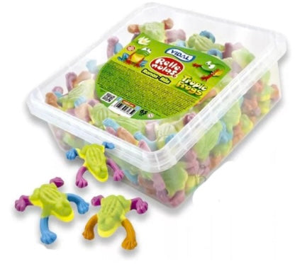 Vidal Jelly Filled Tropical Frogs Tub 795g