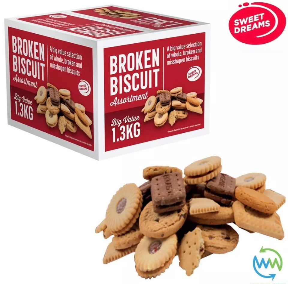 BROKEN BISCUIT ASSORTMENT BOX Sweet Dreams Original HUGE BIG VALUE 1.3kg BOXES
