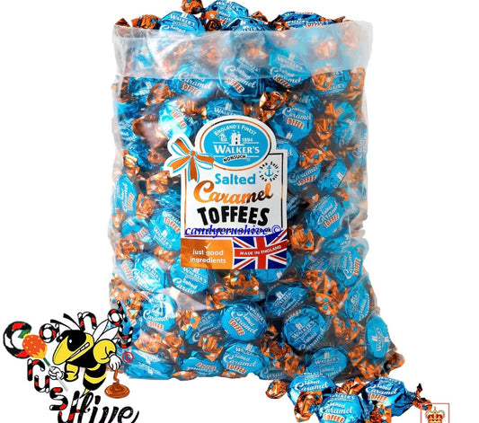 Walkers Nonsuch Toffee Retro Sweets Pick N Mix Wrapped Candy Party Bag- 50 salted caramels