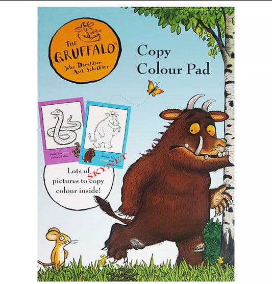 THE GRUFFALO - A4 Childrens COLOURING PAD FOR KIDS - PRE-SCHOOL