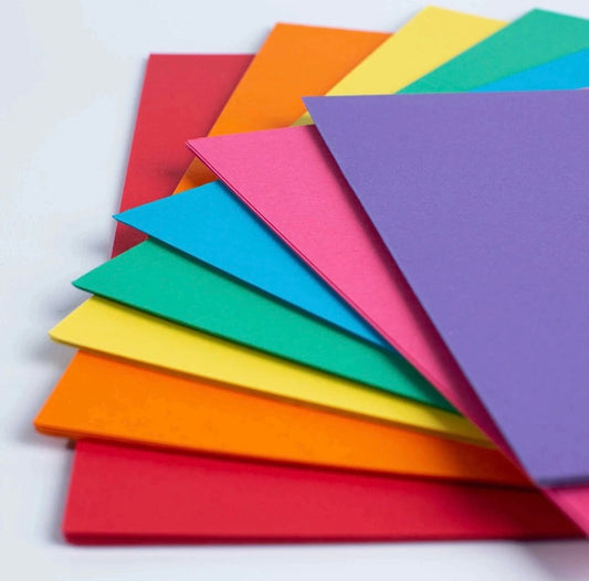 A4 210 GSM Rainbow Coloured Card - Pack of 50 Sheets