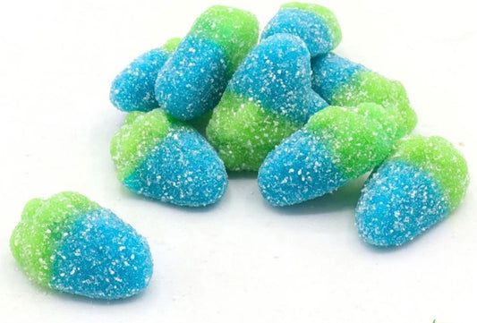 MINI FIZZY BLUE RASPBERRIES Sweets GUMMY Candy JELLY Raspberry GUMMIES Jellies 100g