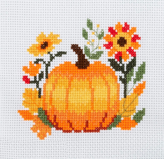 Counted Cross Stitch Kit Kits - Beautiful Designs - Fun Craft Gift- pumpkin
